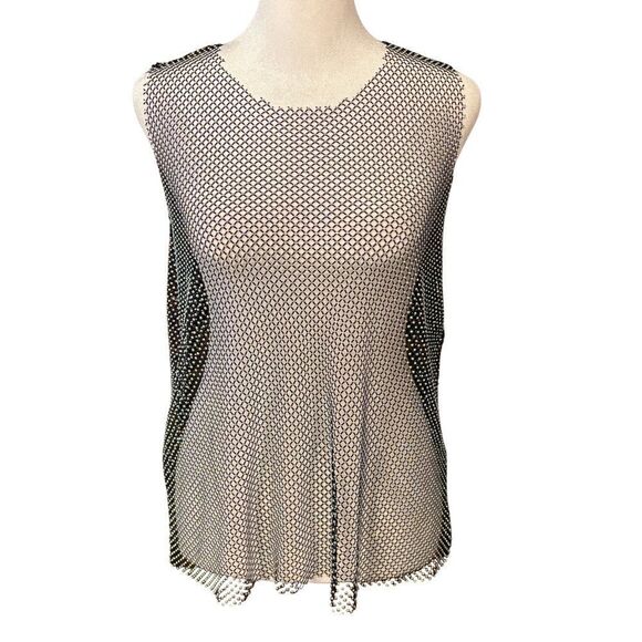 Haute Monde Tops - Haute monde Black rhinestone Mesh Sleeveless Top